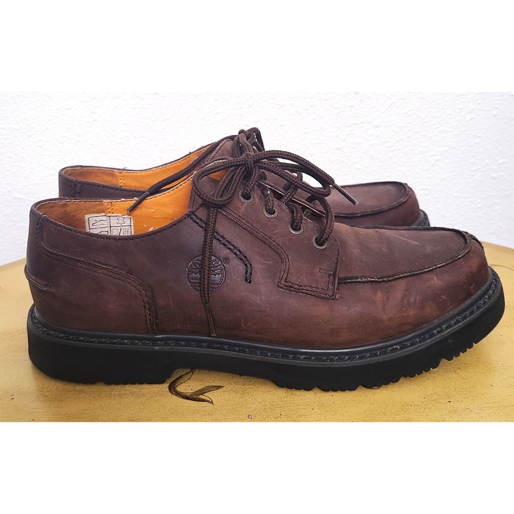 Timberland EU‎ 44 US 10 Brown Leather Lace Up American Work Wear Shoes Boots